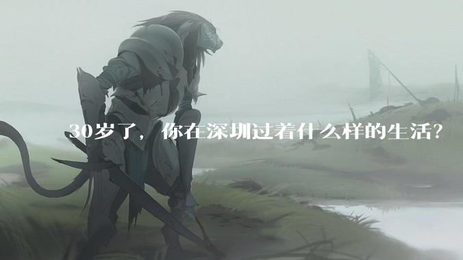30岁了，你在深圳过着什么样的生活？